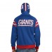 New York Giants Pro Player Royal/Red Helmet Full-Zip Hooded Track Jacket