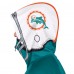 Miami Dolphins Pro Player Aqua/Coral Retro Helmet Full-Zip Hooded Track Jacket