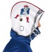New England Patriots Pro Player Royal/Red Retro Helmet Full-Zip Hooded Track Jacket