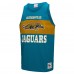 Jacksonville Jaguars Mitchell & Ness Teal Retro Colorblock Tank Top