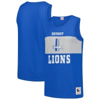 Detroit Lions Mitchell & Ness Blue Retro Colorblock Tank Top