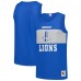 Detroit Lions Mitchell & Ness Blue Retro Colorblock Tank Top