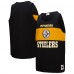 Pittsburgh Steelers Mitchell & Ness Black Retro Colorblock Tank Top
