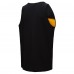 Pittsburgh Steelers Mitchell & Ness Black Retro Colorblock Tank Top