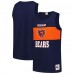 Chicago Bears Mitchell & Ness Navy Retro Colorblock Tank Top