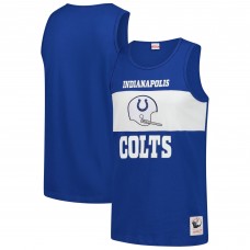 Indianapolis Colts Mitchell & Ness Royal Retro Colorblock Tank Top