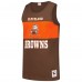 Cleveland Browns Mitchell & Ness Brown Retro Colorblock Tank Top
