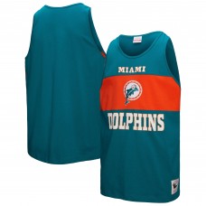 Майка Miami Dolphins Mitchell & Ness Aqua Retro Colorblock