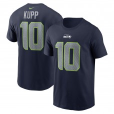 Seattle Seahawks Cooper Kupp Nike College Navy Player Name & Number T-Shirt