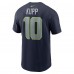 Seattle Seahawks Cooper Kupp Nike College Navy Player Name & Number T-Shirt
