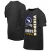 Minnesota Vikings New Era Black Retro Logo Enzyme Washed Oversized T-Shirt