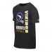 Minnesota Vikings New Era Black Retro Logo Enzyme Washed Oversized T-Shirt