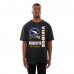 Minnesota Vikings New Era Black Retro Logo Enzyme Washed Oversized T-Shirt