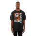 Футболка Miami Dolphins New Era Black Retro Logo Enzyme Washed Oversized