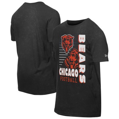 Футболка Chicago Bears New Era Black Enzyme Washed Oversized