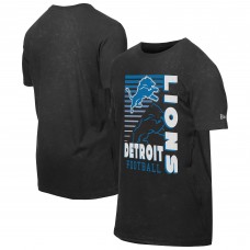 Футболка Detroit Lions New Era Black Enzyme Washed Oversized