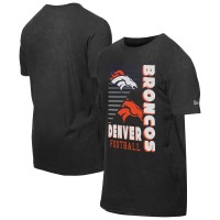 Футболка Denver Broncos New Era Black Enzyme Washed Oversized