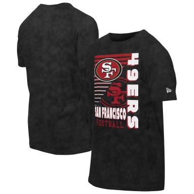 San Francisco 49ers New Era Black Enzyme Washed Oversized T-Shirt