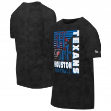 Футболка Houston Texans New Era Black Logo Enzyme Washed