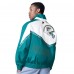 Miami Dolphins Pro Player White/Aqua Tape II Lightweight Full-Zip Jacket