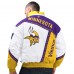 Minnesota Vikings Pro Player Purple/Gold Tape Full-Zip Hooded Jacket