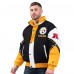 Pittsburgh Steelers Pro Player Black/Gold Tape Full-Zip Hooded Jacket Pittsburgh Steelers Pro Player Black/Gold Tape Full-Zip Hooded Jacket