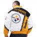 Pittsburgh Steelers Pro Player Black/Gold Tape Full-Zip Hooded Jacket