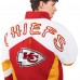 Kansas City Chiefs Pro Player Red/Gold Shoulder To Shoulder Polyfill Full-Zip Hooded Jacket