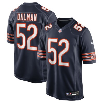 Игровая джерси Chicago Bears Drew Dalman Nike Navy Team Game