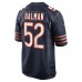 Игровая джерси Chicago Bears Drew Dalman Nike Navy Team Game