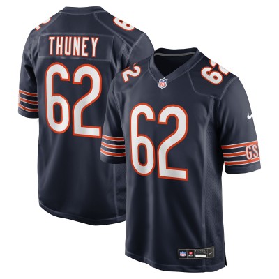 Игровая джерси Chicago Bears Joe Thuney Nike Navy Team Game