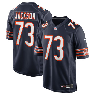 Джерси Chicago Bears Jonah Jackson Nike Navy Team Game