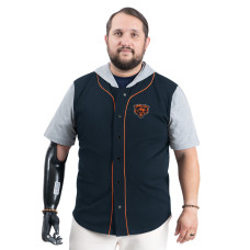 Рубашка Chicago Bears G-III Sports by Carl Banks Navy Adaptive Home Team Magnetic Top Рубашка Chicago Bears G-III Sports by Carl Banks Navy Adaptive Home Team Magnetic Top