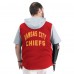 Kansas City Chiefs G-III Sports by Carl Banks Red Adaptive Home Team Magnetic Button-Up Top