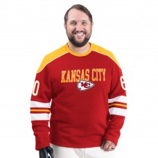 Kansas City Chiefs G-III Sports by Carl Banks Red Adaptive Lord Stanley Crewneck Sweatshirt