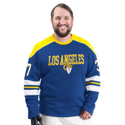 Los Angeles Rams G-III Sports by Carl Banks Adaptive Lord Stanley Crewneck Sweatshirt - Royal