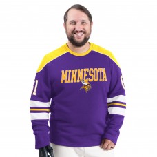 Minnesota Vikings G-III Sports by Carl Banks Purple Adaptive Lord Stanley Crewneck Sweatshirt