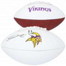 Jordan Addison Minnesota Vikings Autographed Fanatics Authentic Franklin White Panel Football