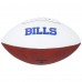 Jim Kelly Buffalo Bills Autographed Fanatics Authentic Franklin White Panel Football with HOF 02 Inscription