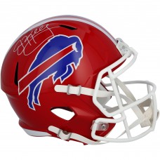 Jim Kelly Buffalo Bills Autographed Fanatics Authentic 1987-2001 Throwback Speed Replica Helmet