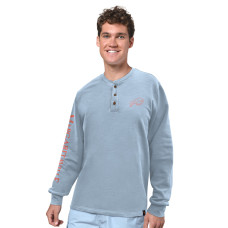 Футболка с длинным рукавом Buffalo Bills Margaritaville Light Blue Five O'Clock Henley