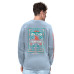 Футболка с длинным рукавом Buffalo Bills Margaritaville Light Blue Five O'Clock Henley