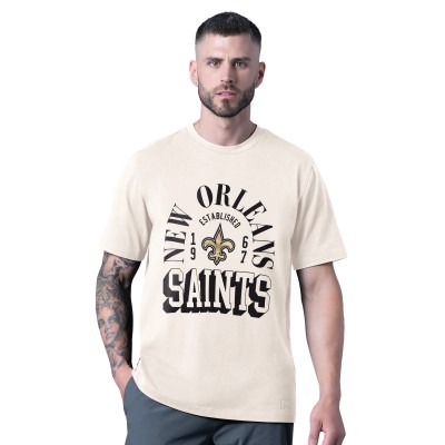New Orleans Saints MSX by Michael Strahan White Whiteout Vintage T-Shirt