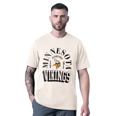 Minnesota Vikings MSX by Michael Strahan White Whiteout Vintage T-Shirt