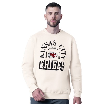 Kansas City Chiefs MSX by Michael Strahan White Whiteout Tri-Blend Sweatshirt