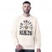 New Orleans Saints MSX by Michael Strahan White Whiteout Tri-Blend Sweatshirt