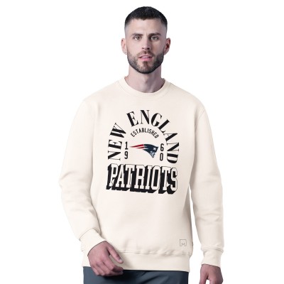 New England Patriots MSX by Michael Strahan White Whiteout Tri-Blend Sweatshirt
