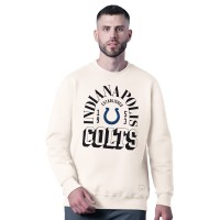 Indianapolis Colts MSX by Michael Strahan White Whiteout Tri-Blend Sweatshirt