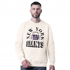 New York Giants MSX by Michael Strahan White Whiteout Tri-Blend Sweatshirt
