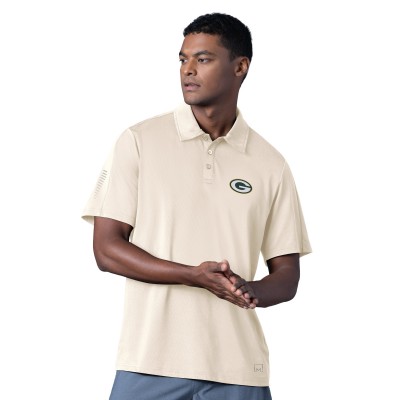 Green Bay Packers MSX by Michael Strahan Cream Tournament Polo